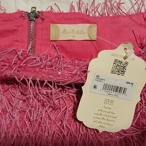 Medium pink fringe skirt from Altar'd state
